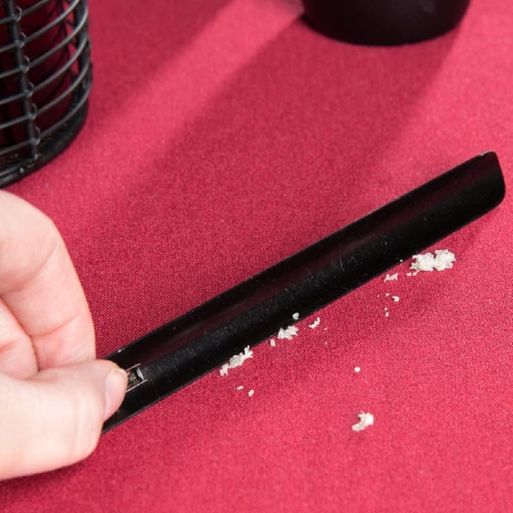 Soro Essentials- Aluminum Table Crumbers with Pocket Clip Black Color Set of 12- Crumbers for Servers Table Crumb Sweepers Bread Crumber Cleaner for Tablecloth in Restaurants and Homes