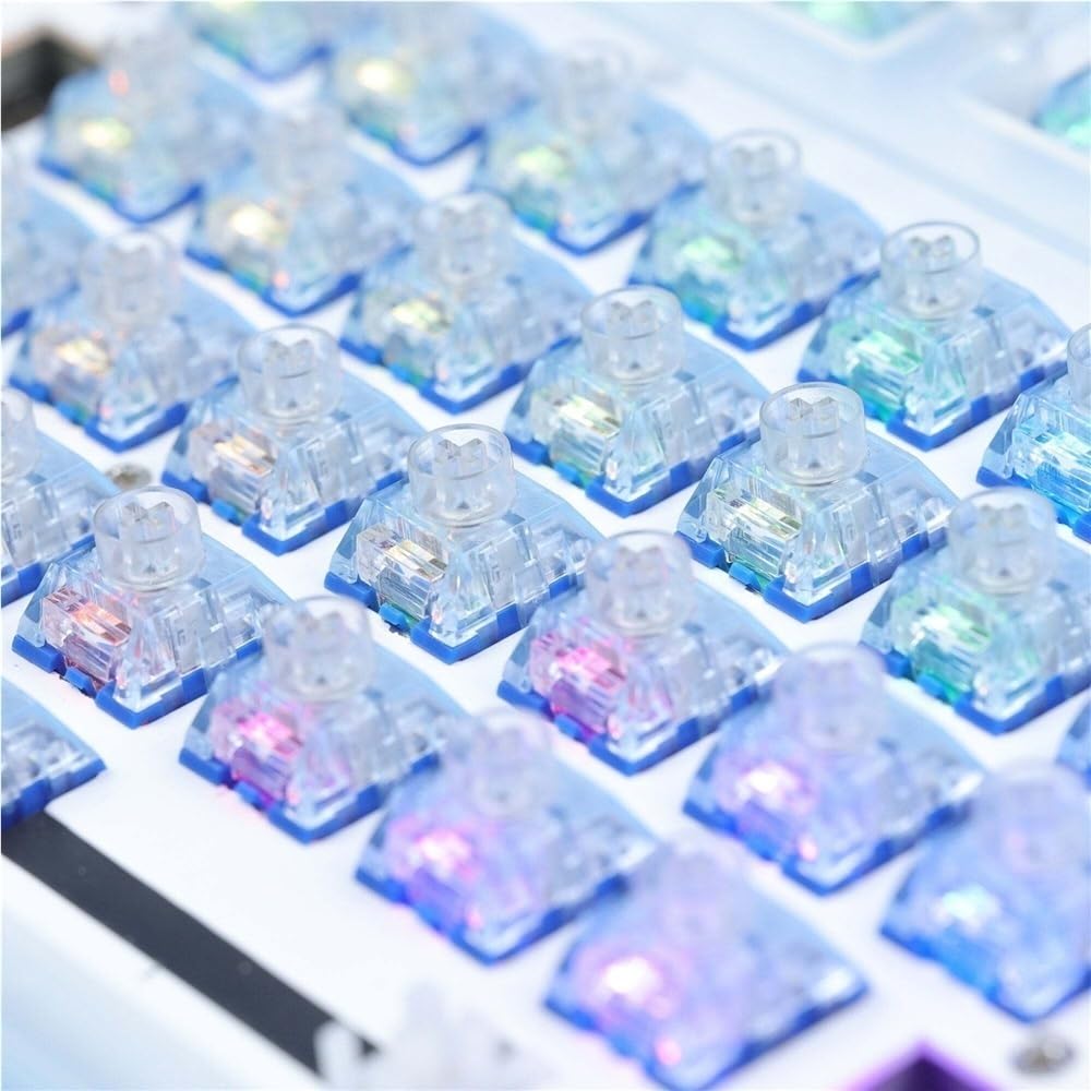 Kailh Deep Sea Silent Pro Box V2 Switch, Interruptor De Teclado Mecánico Prelubricado con Diseño De Whale/Islet(Islet (Linear),90PCS)