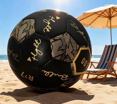 Miniatura 6 de Balón de fútbol sin costuras tamaño 5 para adultos y jóvenes, construcción termoadherida, impermeable y a prueba de fugas, retención de aire