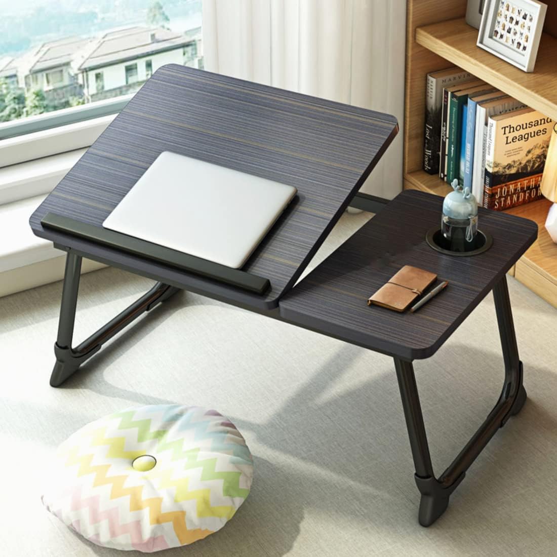 Laptop Desk for Bed, Adjustable Laptop Stand with 5 Adjustable Angles