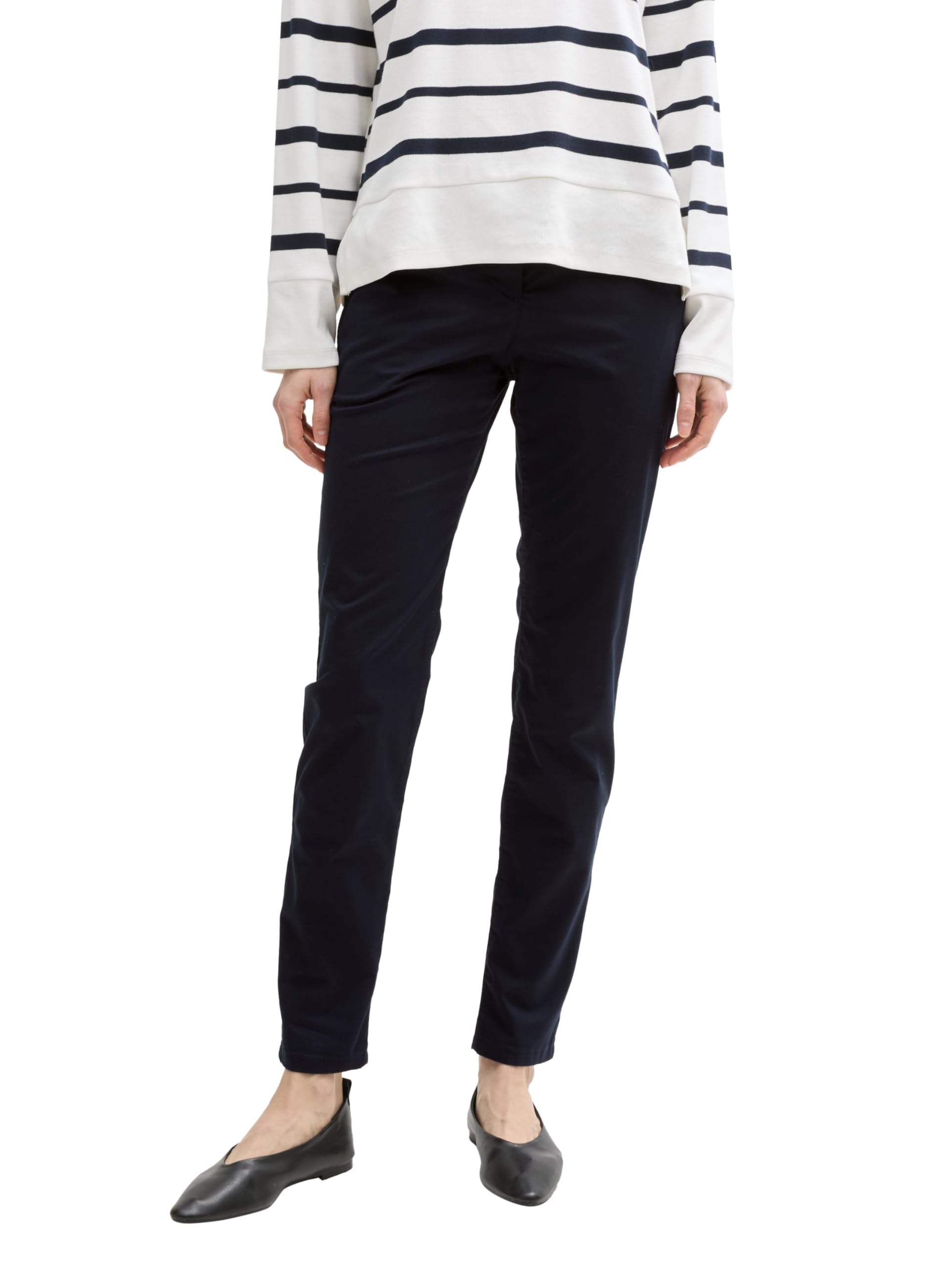 Tom Tailor Damen Slim Chino Hose mit Gürtel