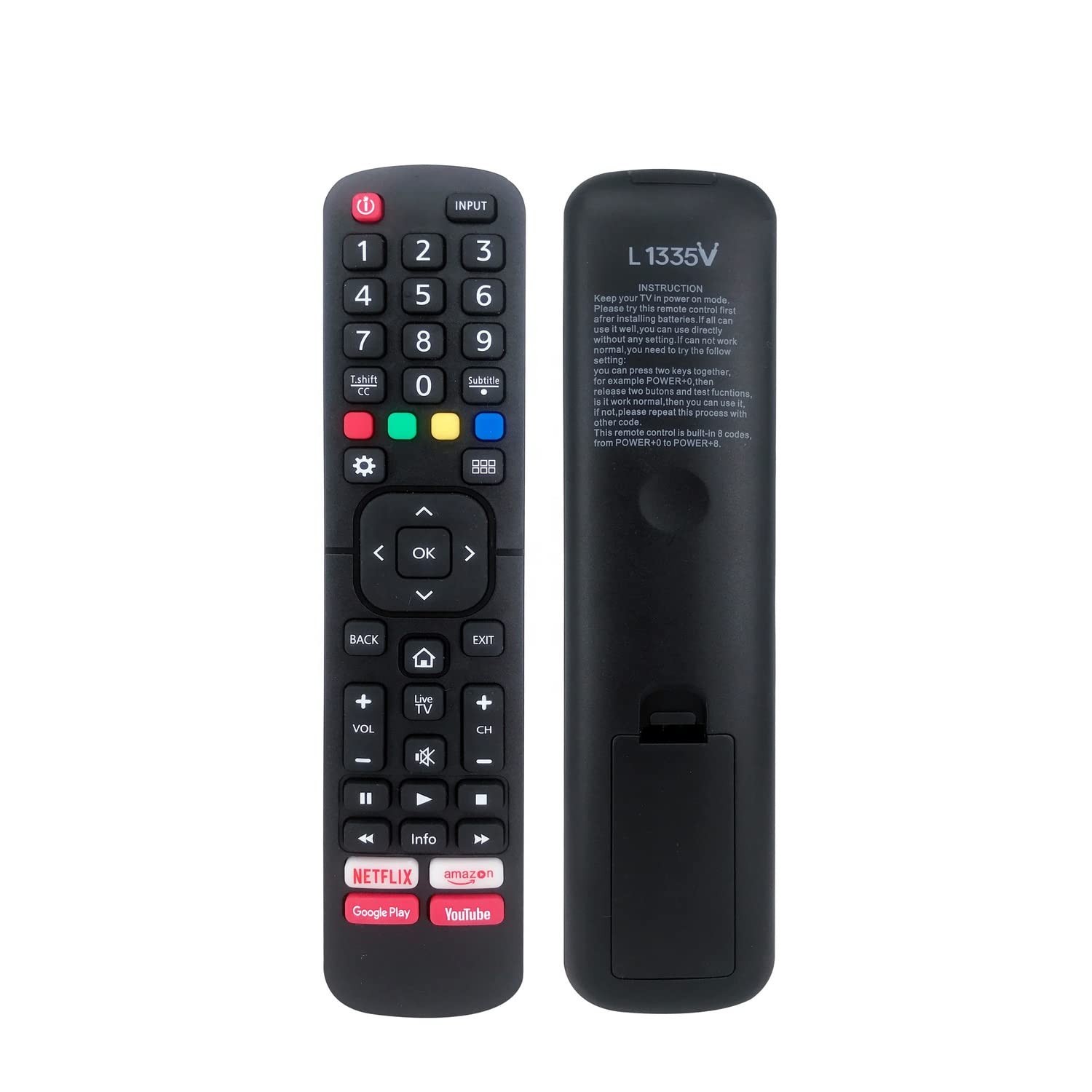 Neo Classic L1335V Replacement Remote Control Compatible with Hisense Smart TV