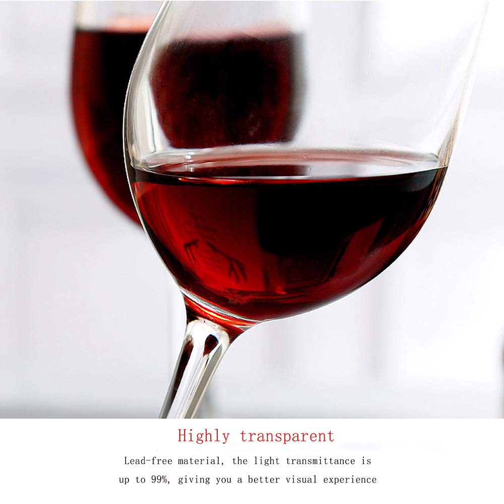 Vino Birra Glasswhite Champagne Vetro Mano Vetro Soffiato E Cristallo Tagliato al Laser di Alta qualità Titanio Adatto per Vino Elegante Degustazione