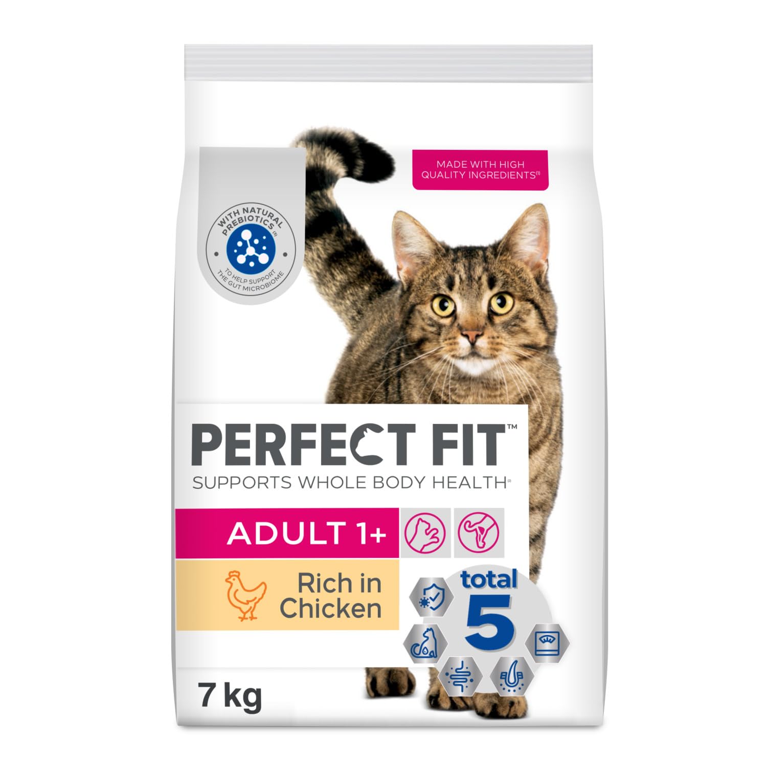 14kg Perfect Fit Advanced Nutrition Adult Complete Dry Cat Food Chicken Biscuits