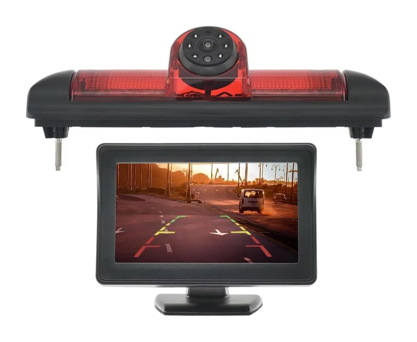 HD Rückfahrkamera Für FIAT Für Ducato 2006 2007 2008 2009 2010-2015 170° Rückfahrkamera Mit Bremslicht Und 4,3 Zoll Monitor(10M-456FYT)