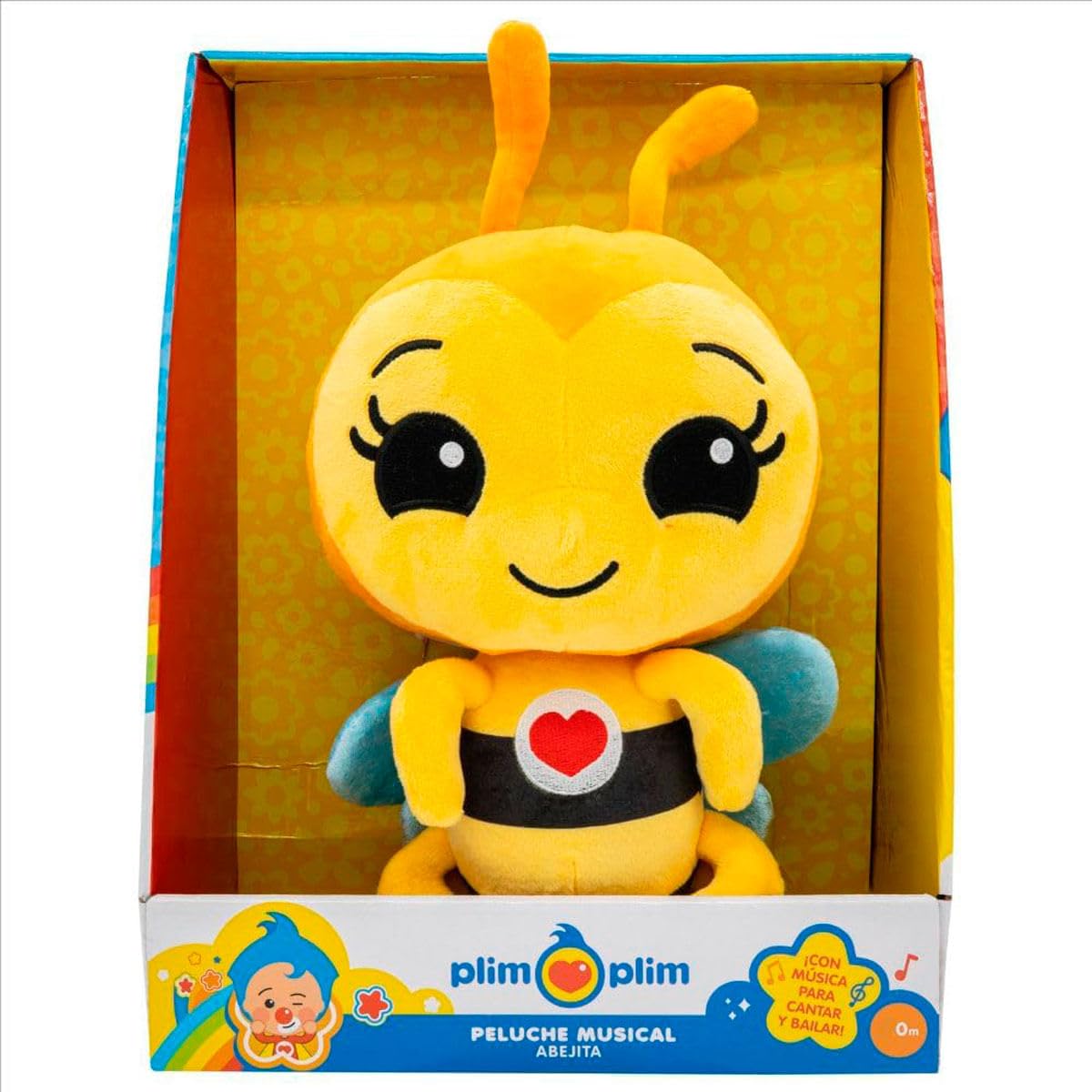 BANDAI Plim Plim Peluche Abejita DX PL85016 30 cm interattivo musica ali Crunchy