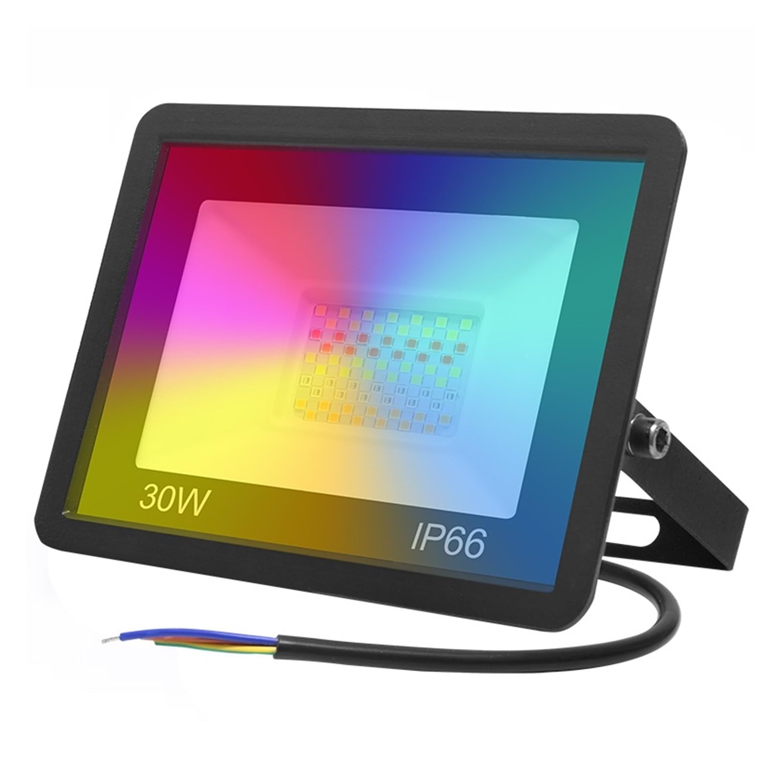 Odbłyśnik LED RGB Inteligentny Reflektor Zewnętrzny Reflektor 30W 50W 100W Wodoodporny Ciepłe, Chłodne Oświetlenie Sterowanie Przez WIFI Tuya(30W)
