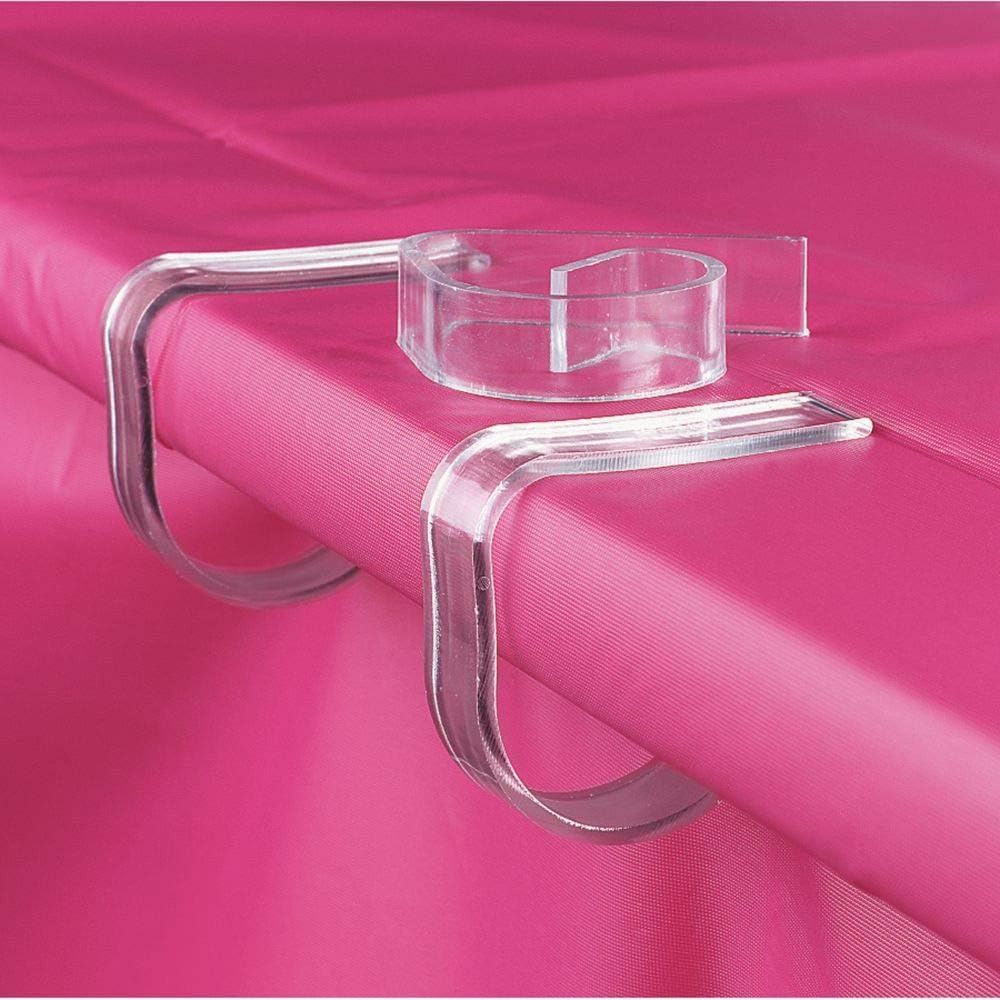 Fun Express Clear Plastic Tablecloth Clips for Party & Event Supplies Bulk 72 Pack, Wedding Reception or Graduation