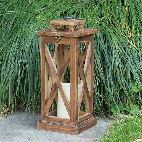 DECORKEY Rustic Farmhouse Wooden Candle...