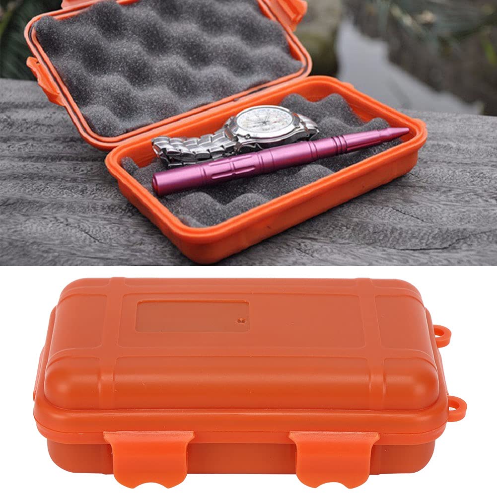 MAGT Survival Wasserdichte Box, 4 Stück Kleine Survival Aufbewahrungsbox für Außenbereich, Druckfeste Wasserdichte Koffer Shakeproof Versiegelungsbox