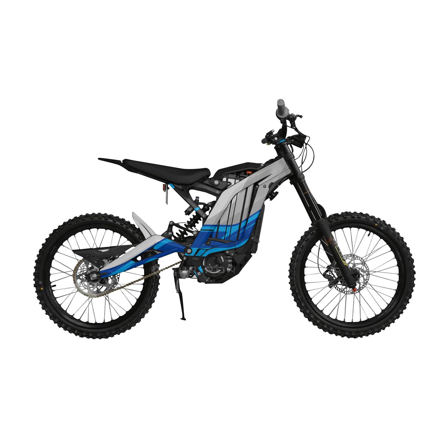 Surron Light Bee Graphics Kit Wrap - Blue Divide - Sur-Ron Skin - Premium 3M Vinyl Protective Wrap Decal Cover - Easy to Apply | Crafted in The USA by MightySkins