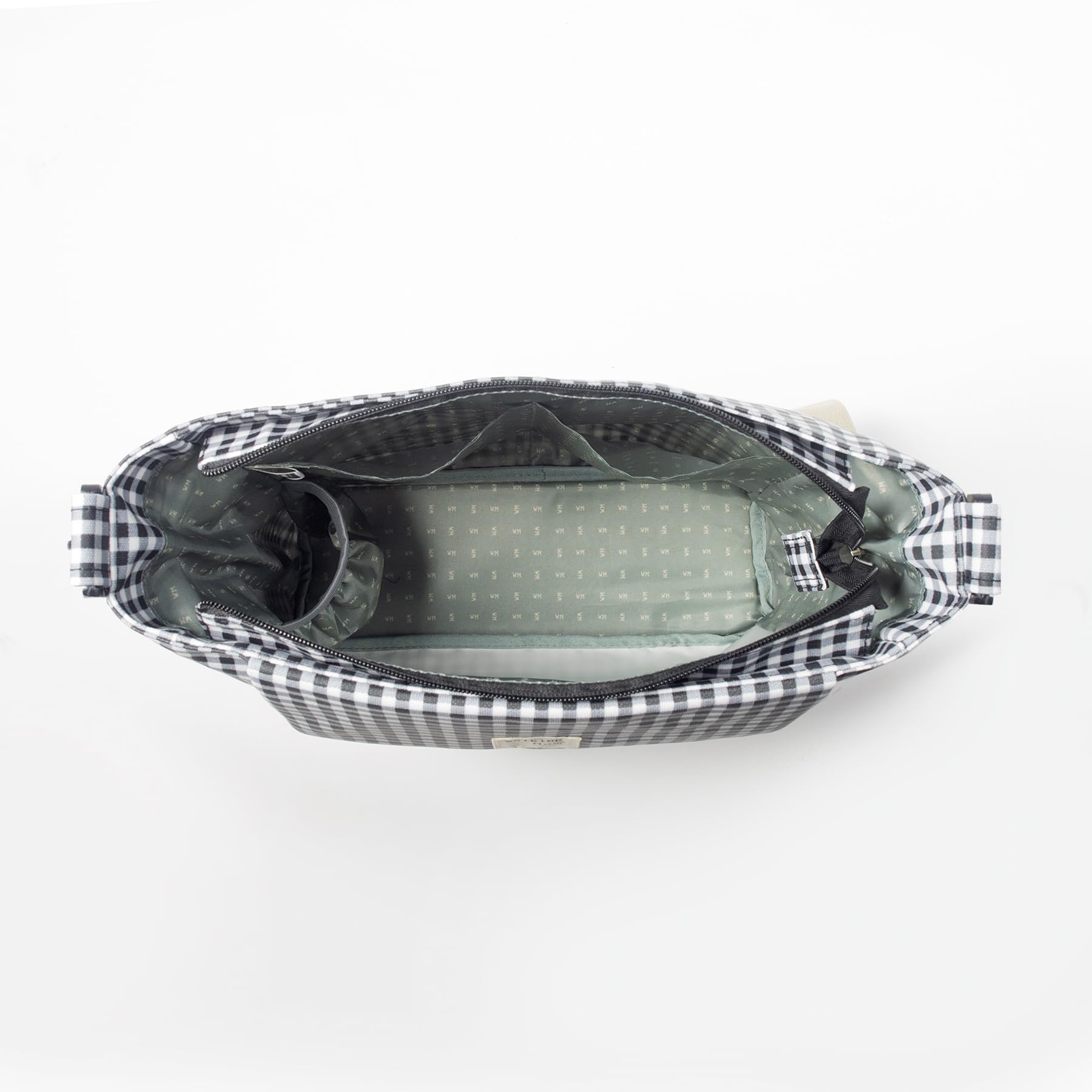 Bolsa Canastilla Walking Mum I Love Vichy (Negro)