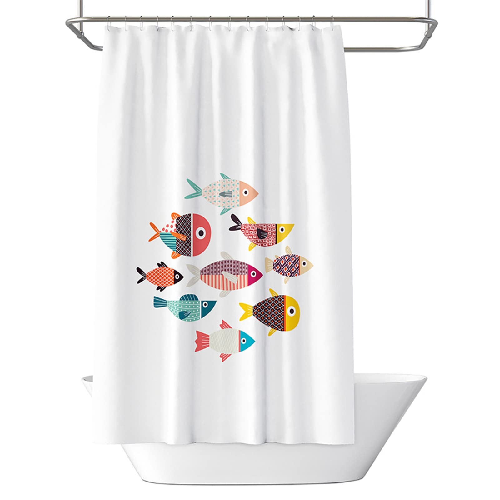 Tenda Doccia 180x180 Porcellino D'india, Antimuffa Impermeabile Tessuto Poliestere Porcellino D'india Tenda Vasca da Bagno, con 12 Ganci Tenda Vasca da Bagno, Lavabile Tende Doccia, Doccia Tessuto