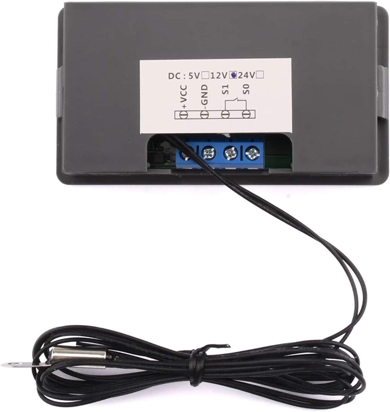 1 pcs DC5V 12V 24V Digital Temperature Controller Relay Output -10~+210℃ Thermostat Regulator Heating Cooling Control Switch 10A NTC(Pink)