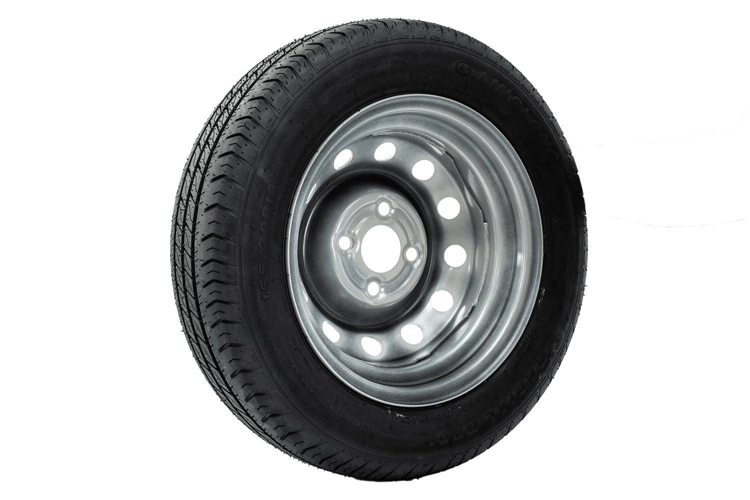 UNITRAILER Set di ruote per rimorchio 155/70 R13 LINGLONG con cerchi in acciaio