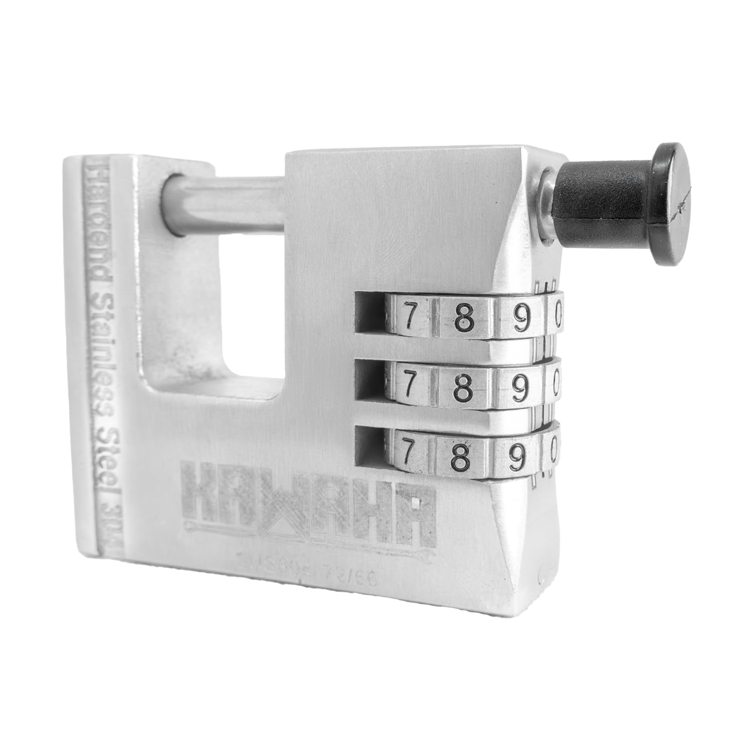 72/66 66mm Stainless Steel Combination Padlock, Weather-Resistant Rust-Proof Outdoor Lock for Trailer, Boat, Shed, Small Gate, General Storage (2-3/4 inch)