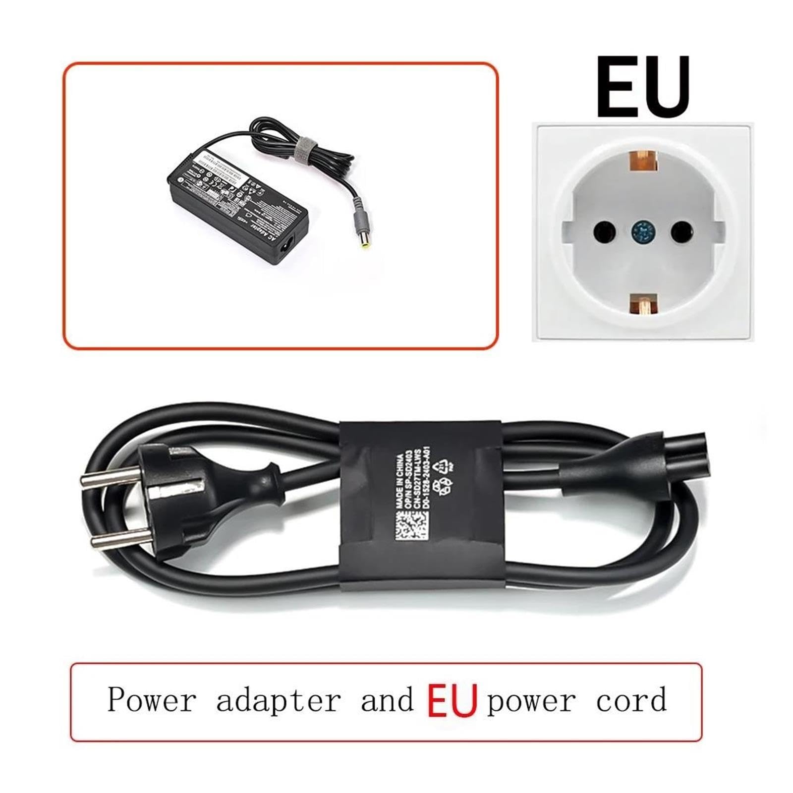 20V 4.5A 90W 7.9 * 5.5mm AC Lap Cargador/Adaptador De Corriente, Compatible con Lenovo, Compatible con Thinkpad, T400 T410 T420S T500 T510 E40 E420 E430C Edge11 13 14(Add EU Power Cord)