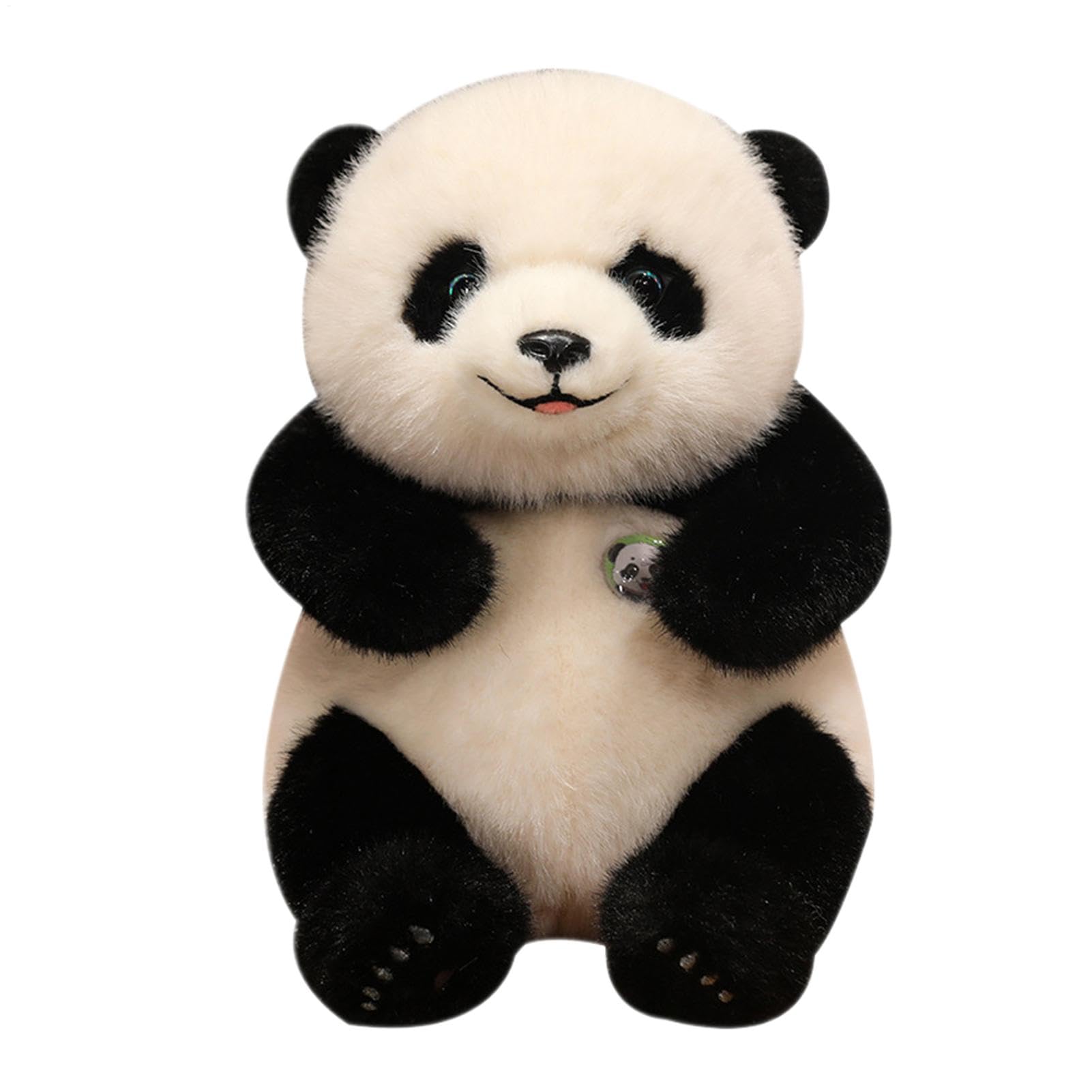 Animal de peluche del oso panda,Oso panda de peluche,Peluches de panda de dibujos animados - muñeco de animal, oso de peluche, almohada estética, decoración de dormitorio para niños pequeños y n