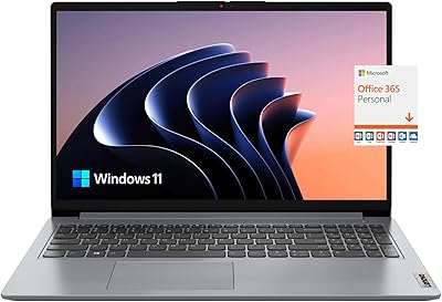 Lenovo IdeaPad, 20GB RAM, 1TB SSD, AMD Dual-core Processor, 15.6 Inch HD Anti-Glare Display, Long Battery Life Up to 9.5H...