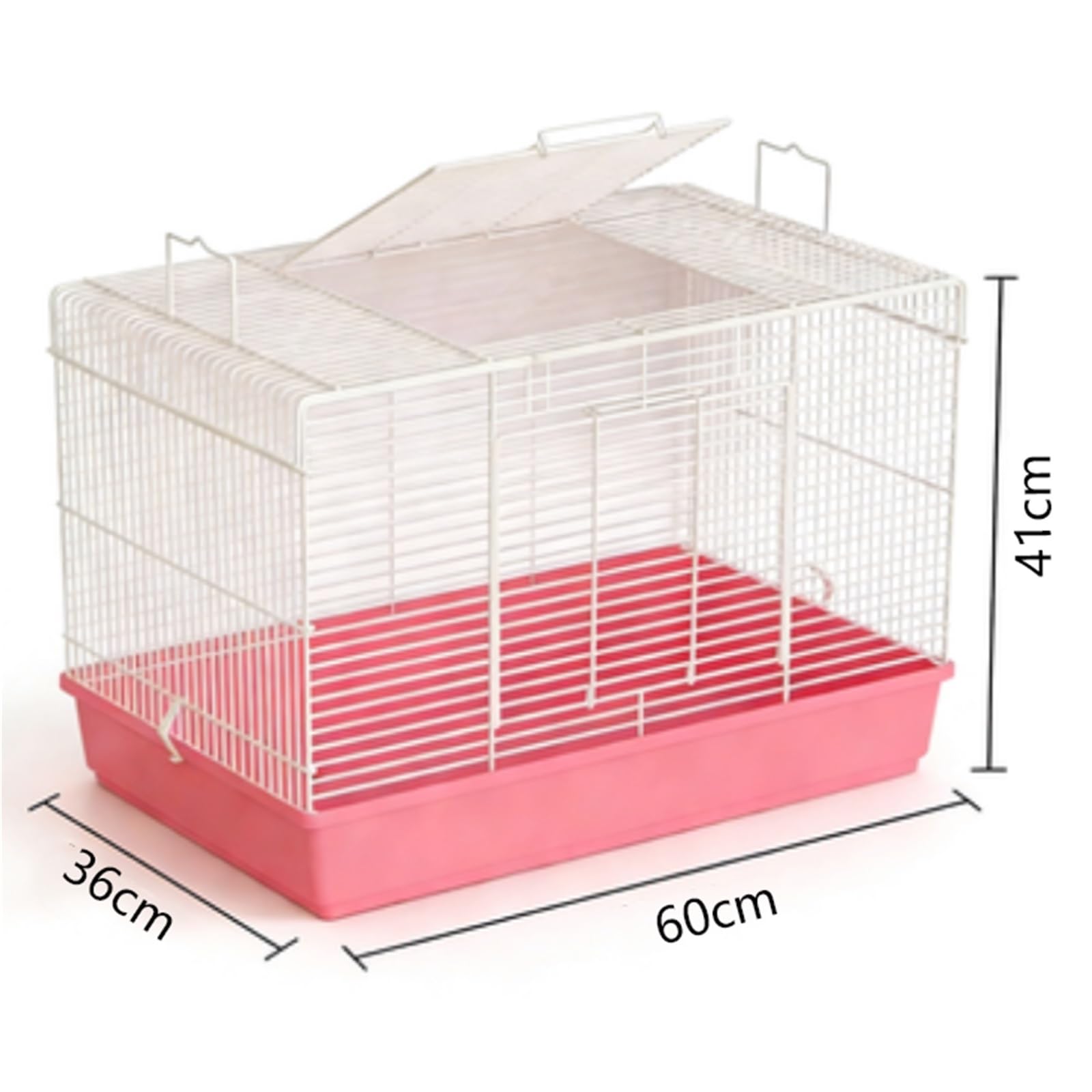 Cage à Hamsters Cage à Hamster Domestique cryptée Transparente en métal Plateau surélevé(Blue)