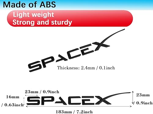 Miniatura 5 de YHCDSEA Emblema de doble motor, decoración a cuadros, compatible con accesorios modelo 3 Y X S (negro mate)