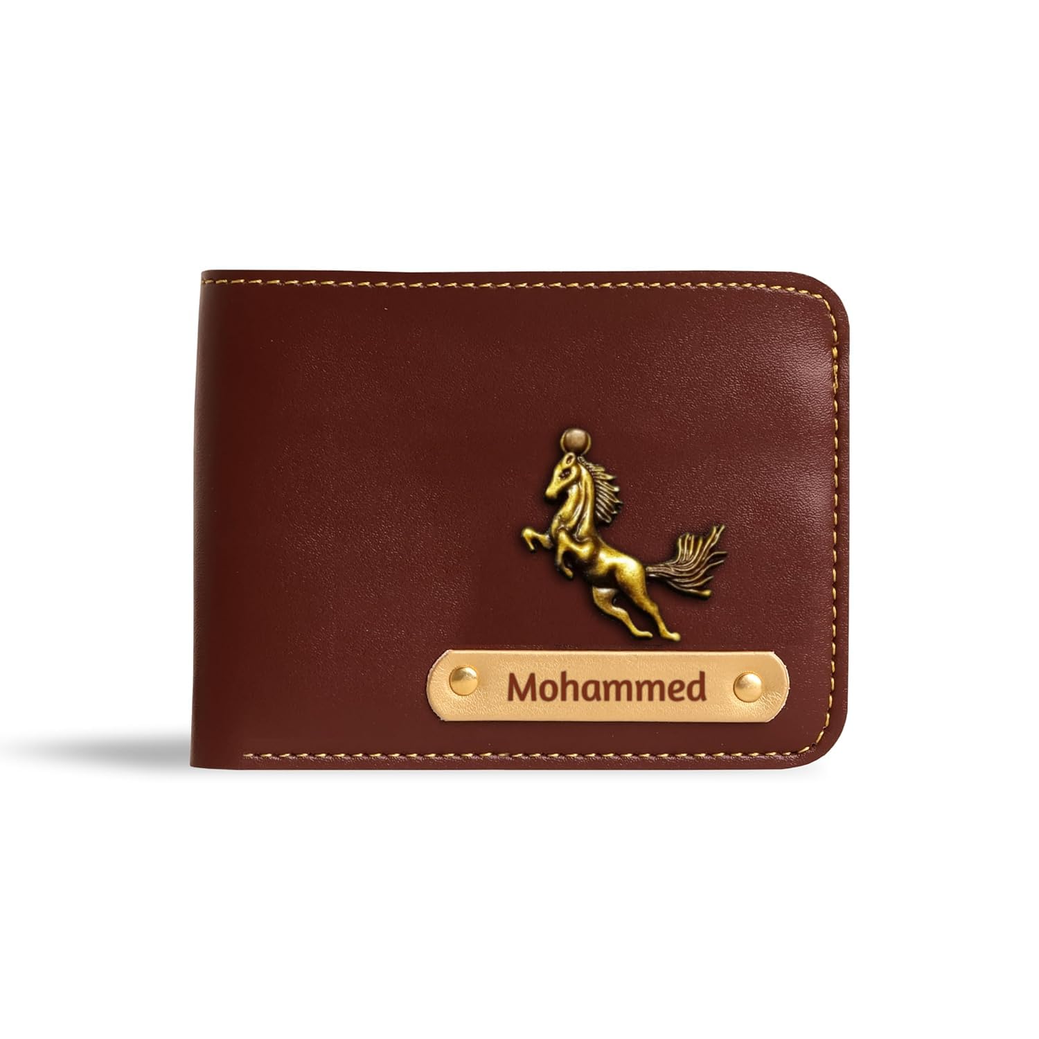Customized Wallet Gifts for Men Leather Wallet for Men and Boys | Personalized Wallet with Name & Charm Purse (Brown)-image-38