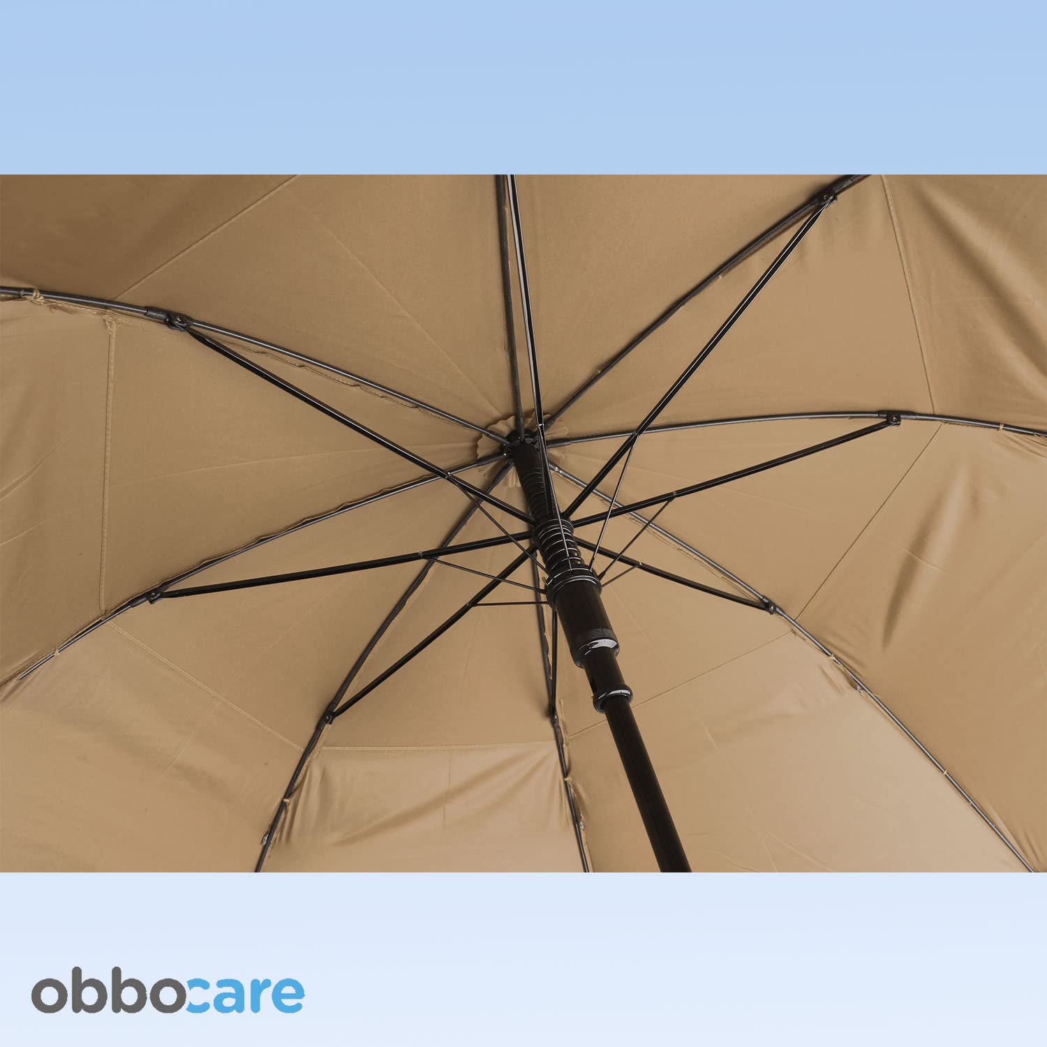 Regenschirm für Rollstuhl und Rollator, mit Universalhalterung, zusammenklappbarer Sonnenschirm aus Aluminium, mehrere Positionen, mit Haken, Schwarz