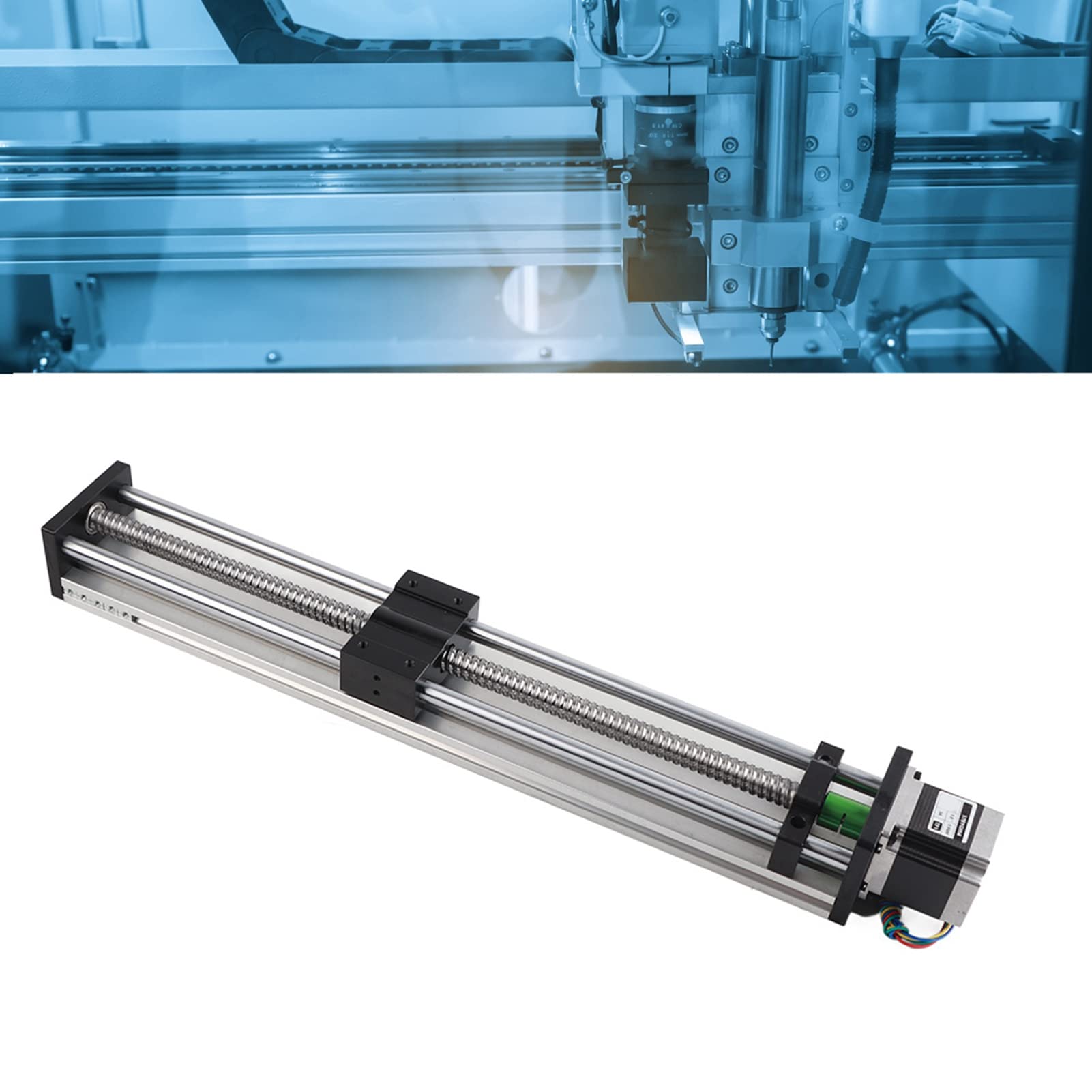 FTVOGUE Hoch 400 Mm Effektiver Reiseschiebetisch mit NEMA23 57 Stepper -Motor für Lineare Bewegungen (Effektiver Hub 400㎜1610 Schraube)