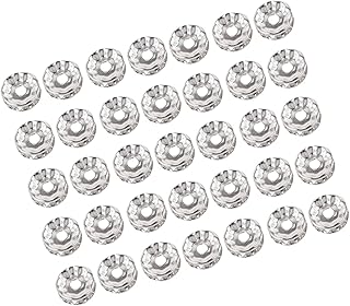 VILLCASE Kits De Joias Pingentes Contas Enfeites De Joias Fabricação De Joias Contas Soltas Contas Espaçadoras Rondelle Charme Solto Pingente De Cristal Strass Roupa Strass