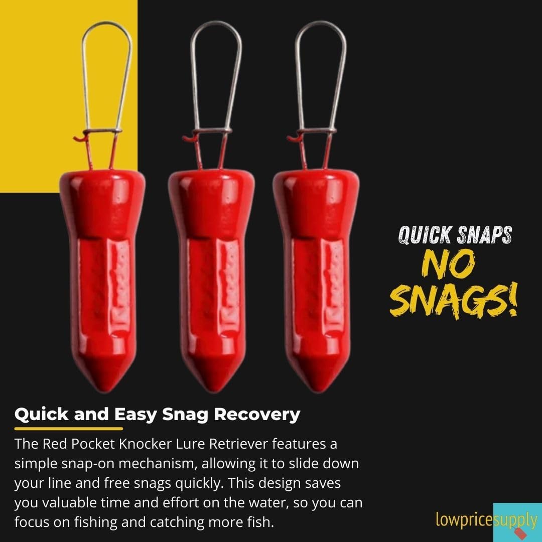 3pack Pocket Knocker Lure Retriever Quick & Easy to Use & Improved