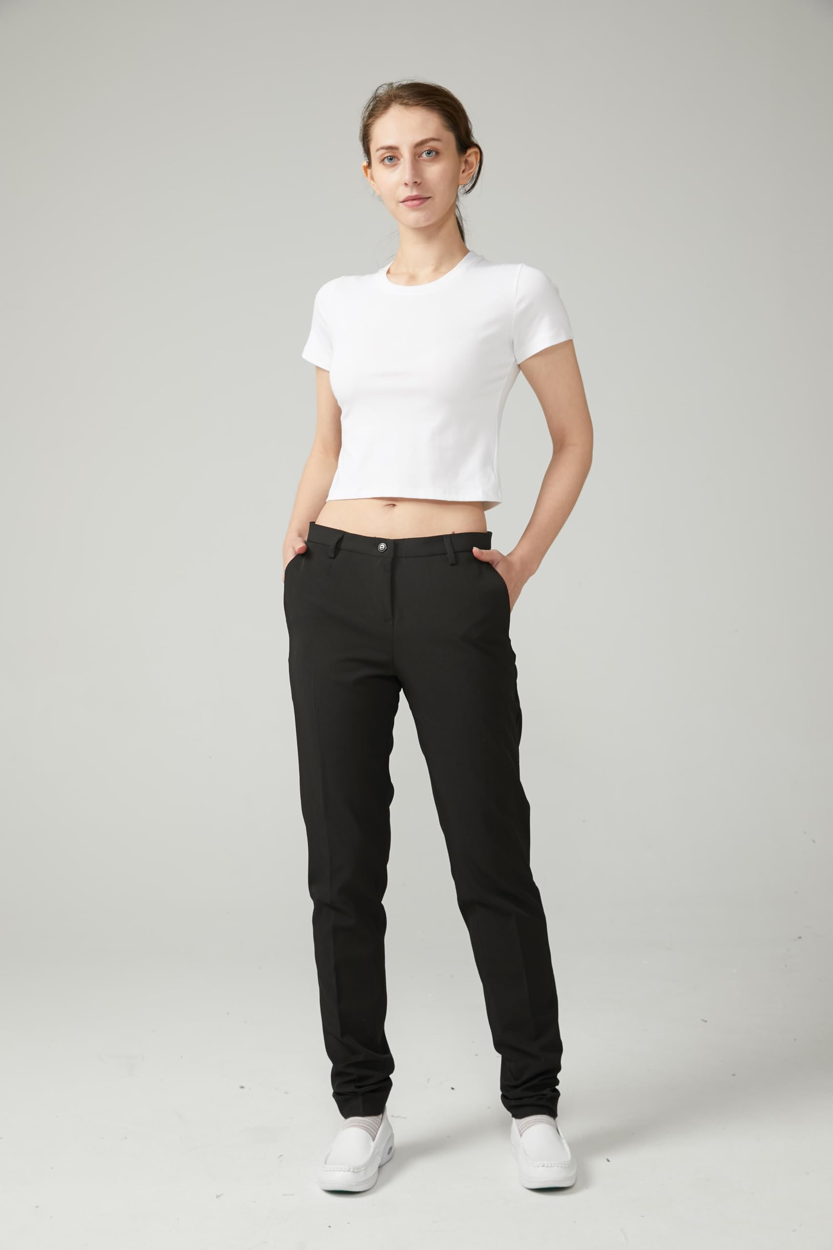 Victory Pantalón Mujer Hostelería Camarera Barista Coctelería Chino Profesional Elegante