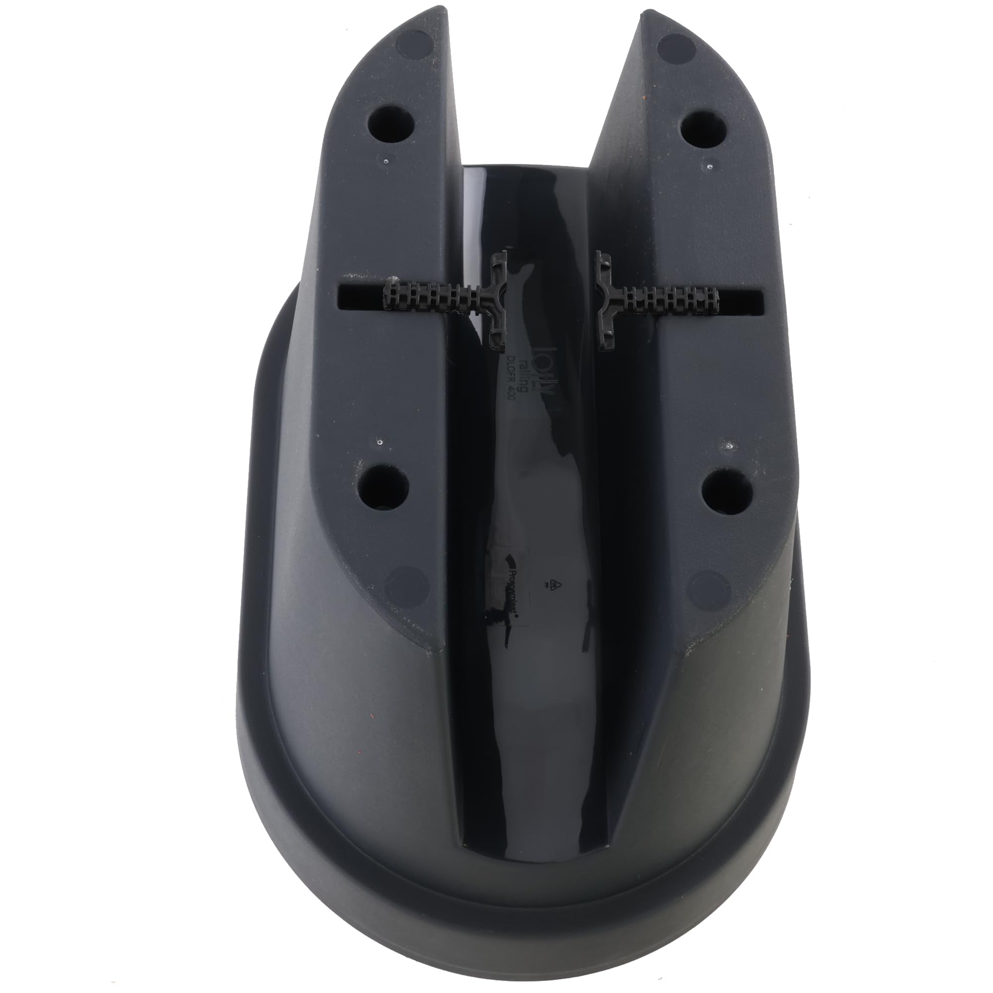 botle Lot de 3 jardinières ovales pour balcon - 39,5 cm - 12,3 l - Anthracite
