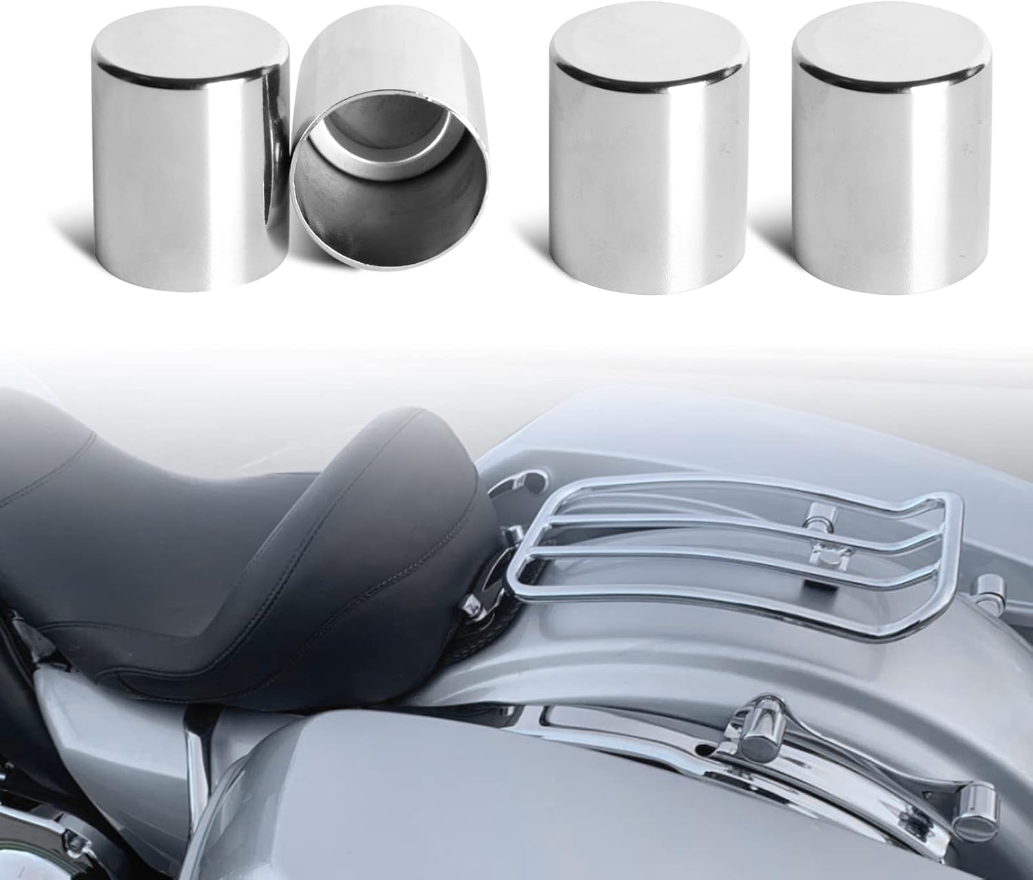 Goldfire Harley Docking Hardware Covers Kit Detachable Motorcycle Docking