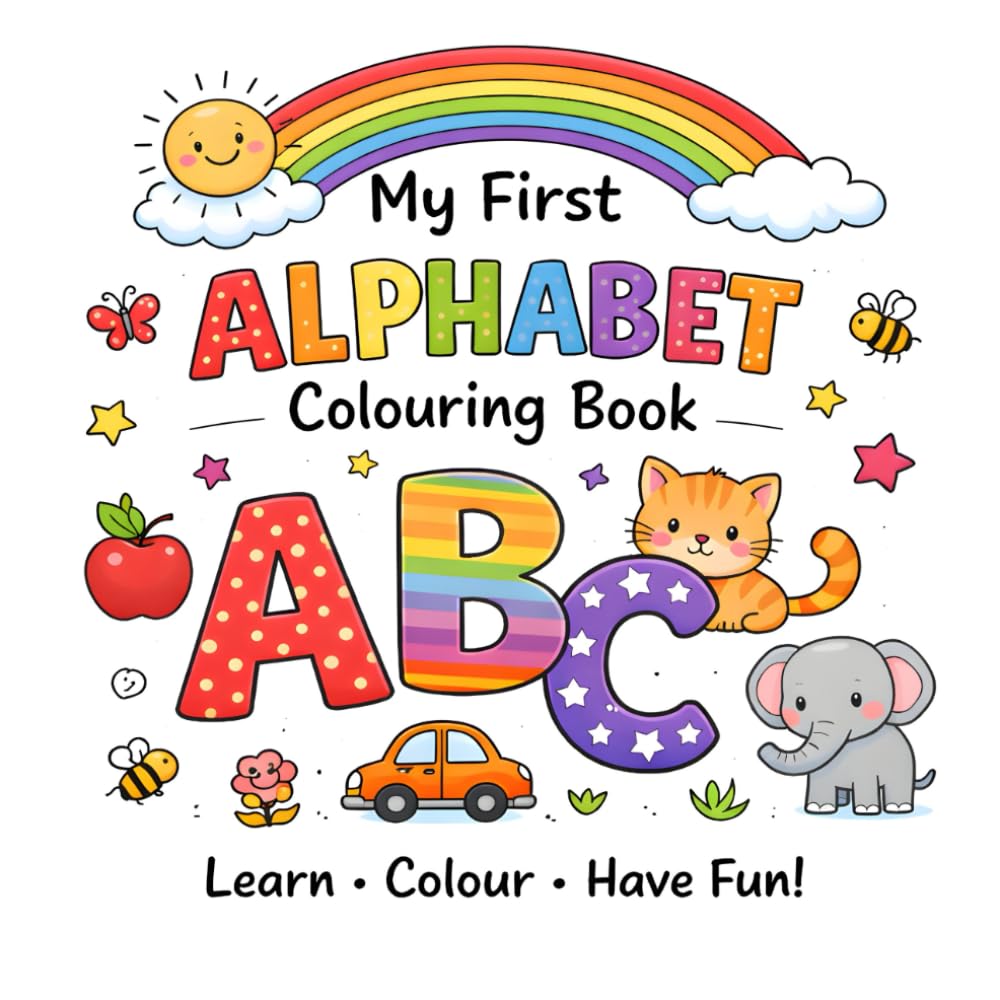 My First Alphabet Colouring Book: Big pictures, simple shapes, and endless colouring fun for little learners for Ages 2–4