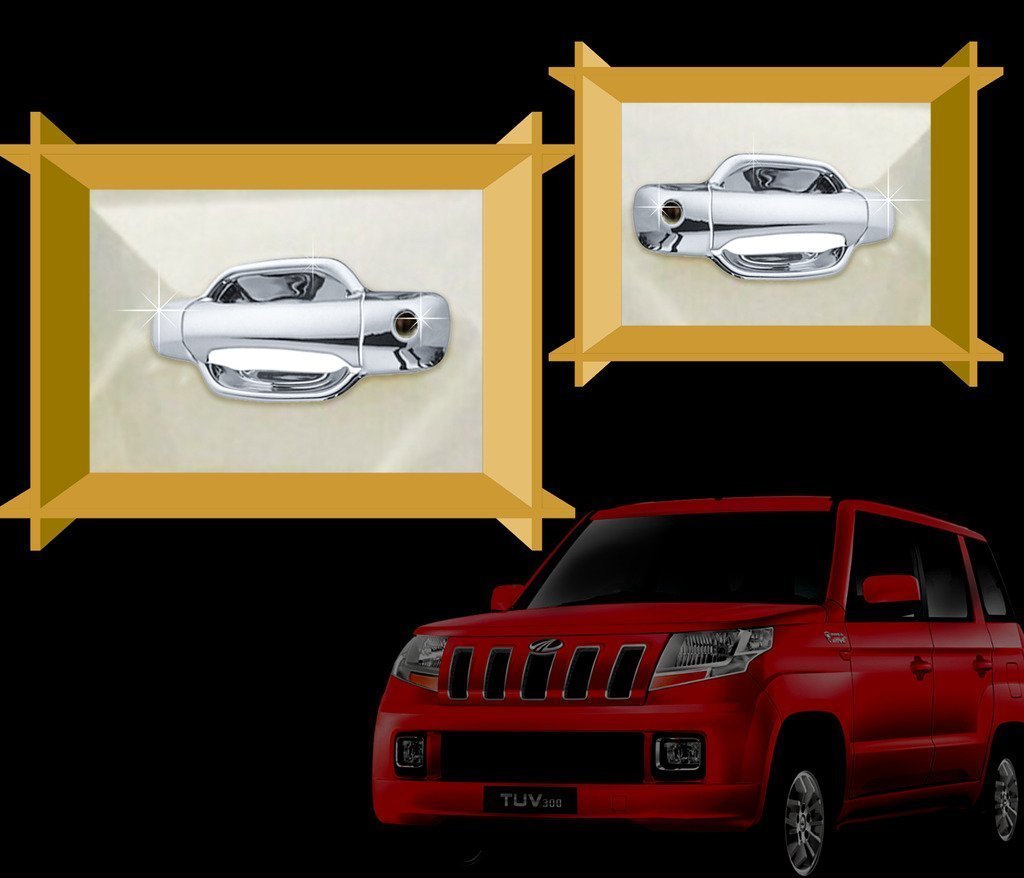 Delhi Traderss Car Chrome Handle Cover for - Mahindra Tuv 300-picture-32