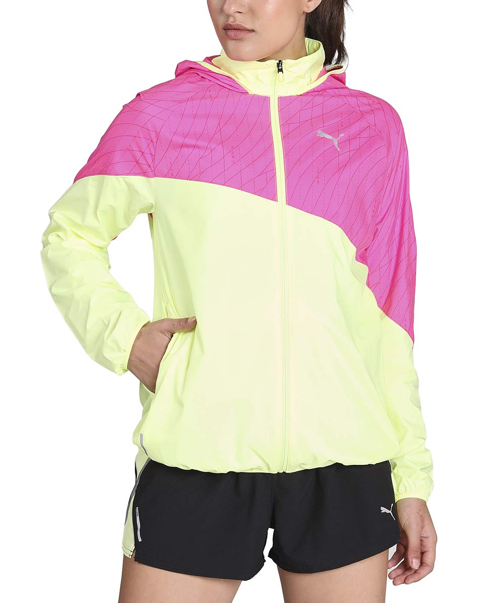 PUMA Run Graphic Hooded Jacket Jacket, Women, Black, XL