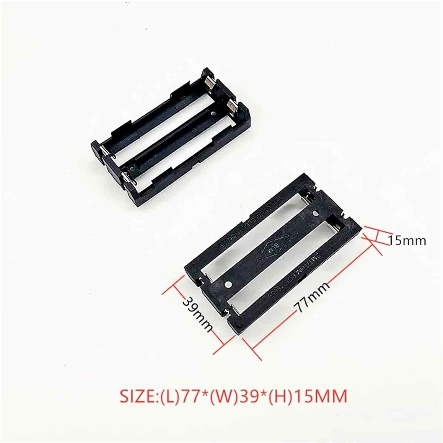 Scatola Batteria 1PCS 18650 SMT con perni Custodia per batterie 18650 18650 THM Fai da Te, 2x18650 2 Pezzi