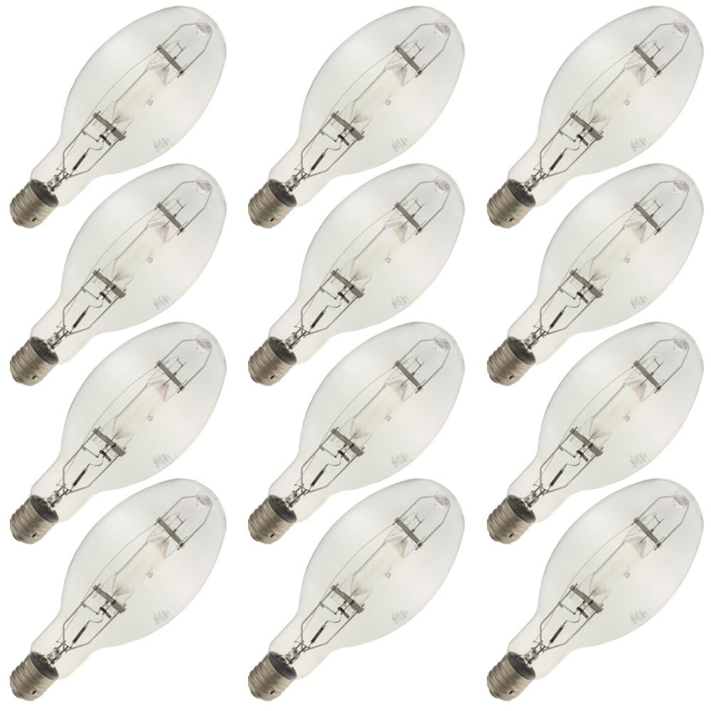 Replacement for GE 14772, MVR1500/ED37, 1500 Watt, Mercury Vaport HID Light Bulb (12 Pack)