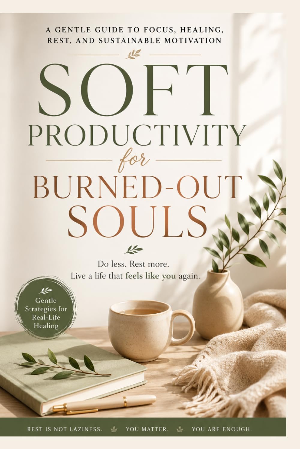 Soft Productivity for Burned-Out Souls: A Gentle Guide to Overcoming Burnout, Rebuilding Focus, Creating Calm Habits, and Healing from Hustle Culture Without Pressure or Perfectionism
