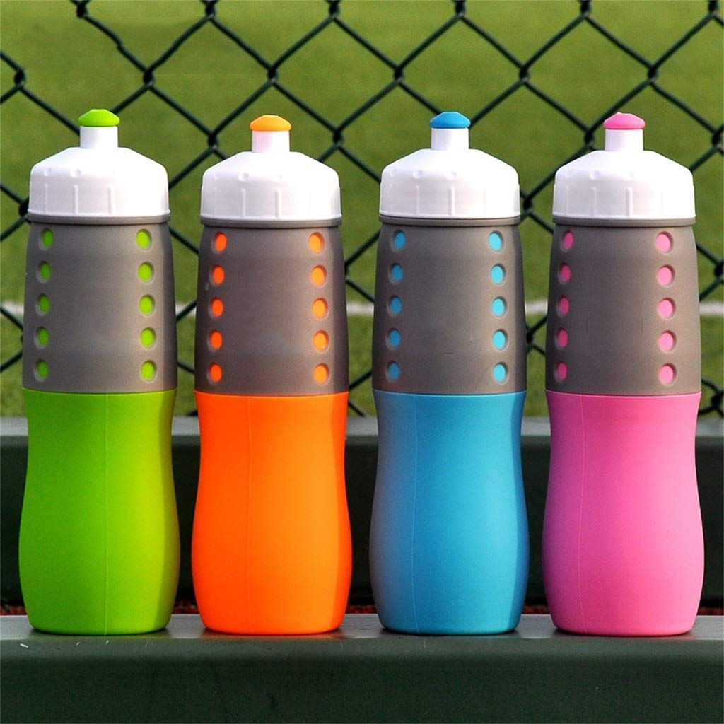 Bottiglia d'Acqua Pieghevole, Alta capacità for Il Fitness A Prova di Caduta E Portatile Bicchiere d'Acqua in Silicone (4 Colori)
