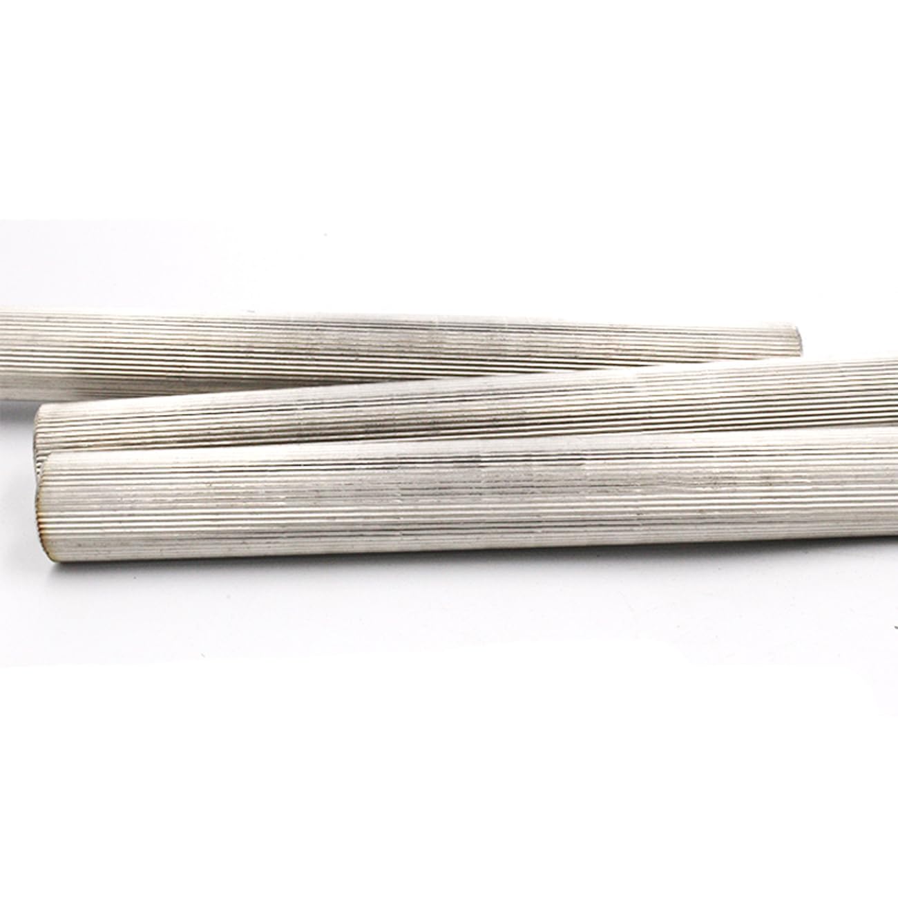 Manstel 1 Pcs 6061 Aluminum Round Rod Vertical Lines Texture Solid