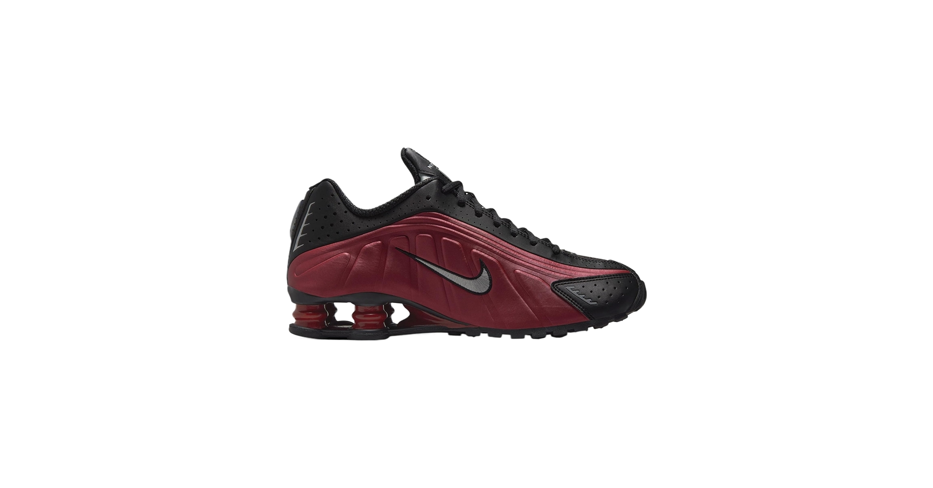 Nike women’s Shox r4 23cm red black Amazon.com | Nike WMNS Shox R4 - Black, Metallic Silver