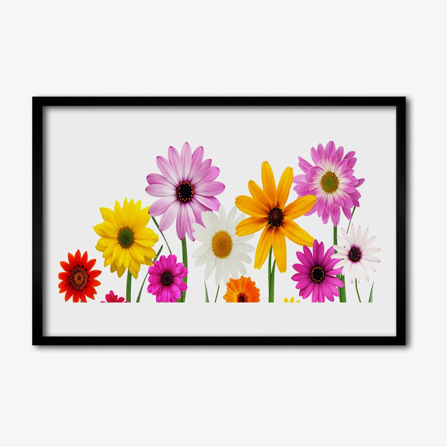 Affiche encadrée fleurs de nature colorées 60x40 cm - 5