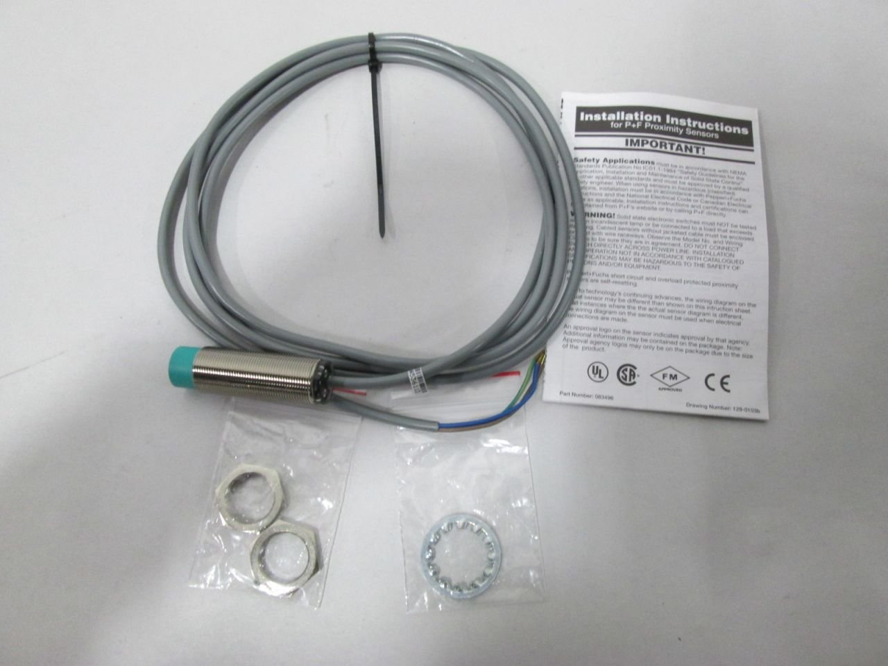 Pepperl + Fuchs NBN8-18GM60-WS Sensor, Proximity, Inductive, DC