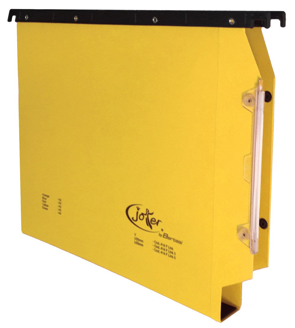 Cartelle sospese, 30 mm, 25 pezzi, colore: Giallo