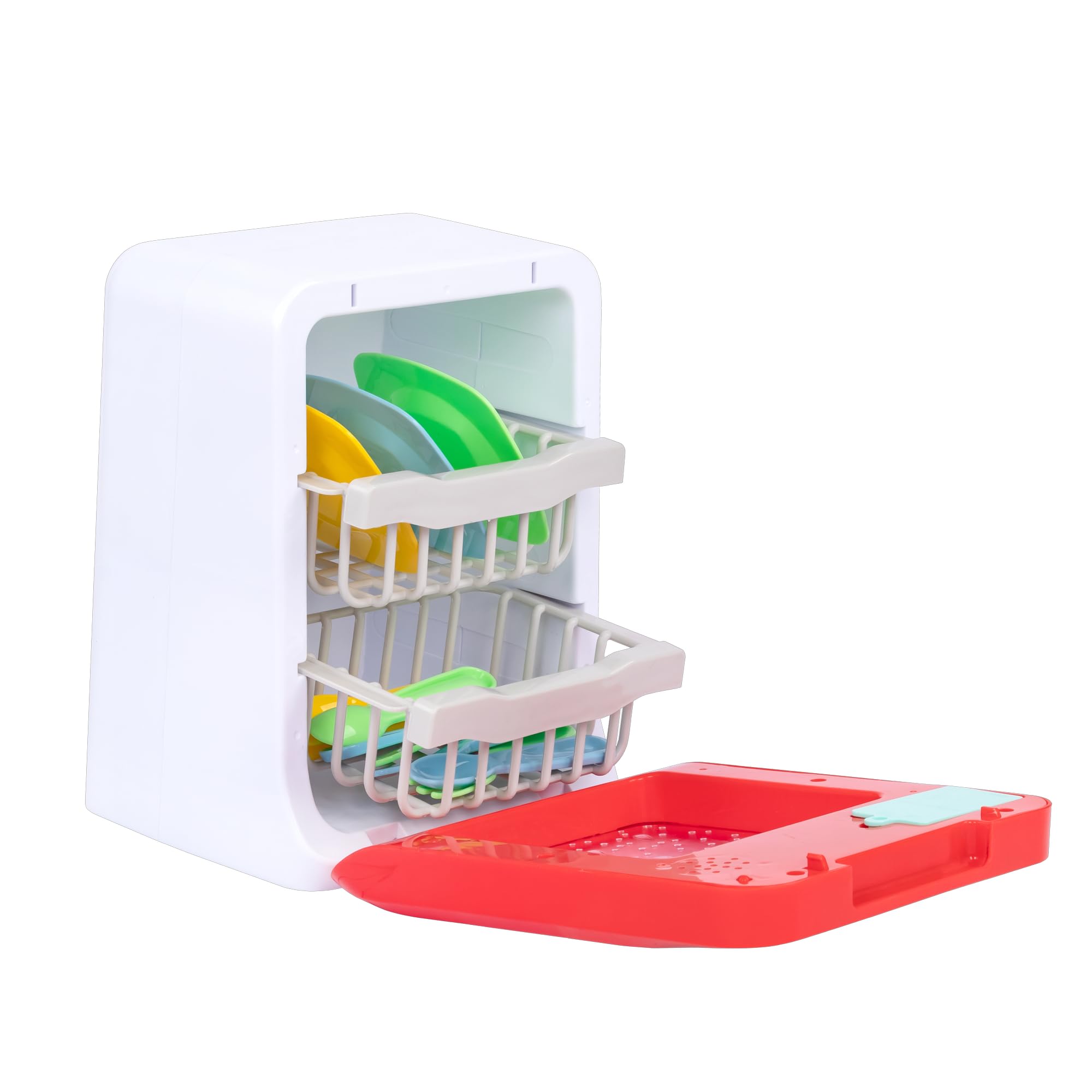 Idena 90377 - Lavastoviglie e Lavatrice con Effetti Luminosi e sonori, Set di Gioco per Bambini con Tante funzioni e Accessori