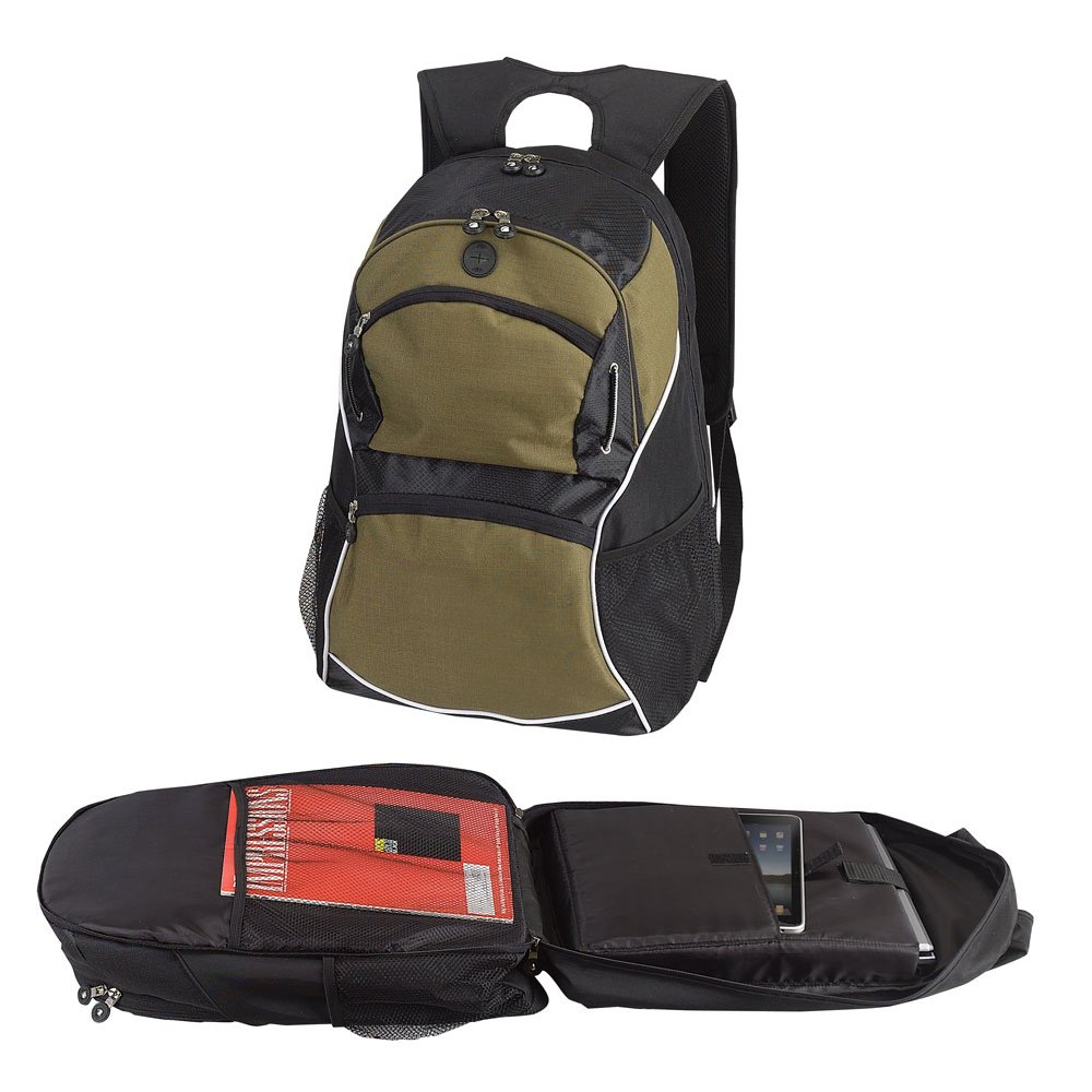 15.4" Laptop Computer TSA Backpack (OLIVE)