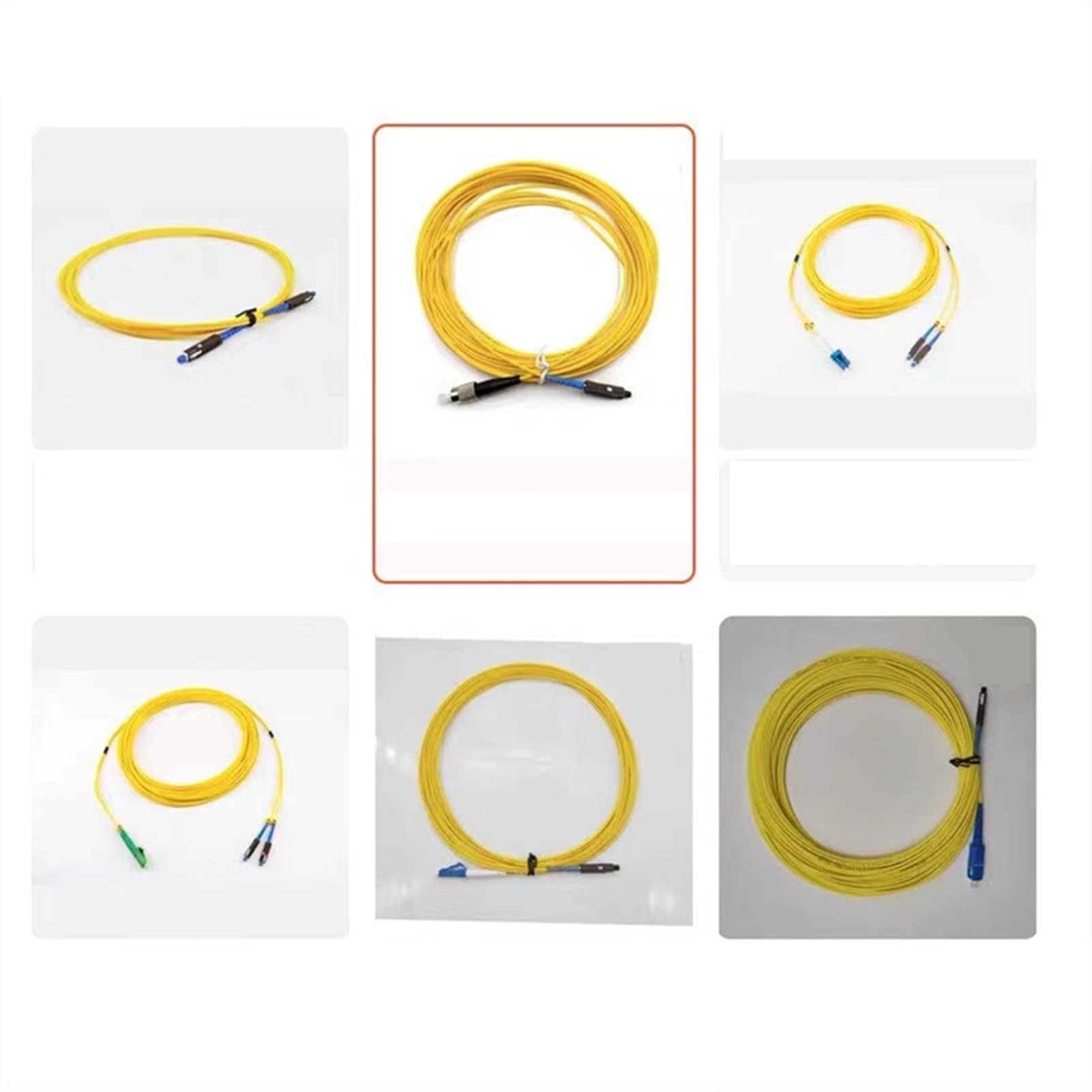 Kabel krosowy światłowodowy 10 sztuk 1-35mtr SC FC UPCsinglemode simplex duplex single core 1m 2m 3m5m12m20m30m10m skoczek (20m, MU-FC S)