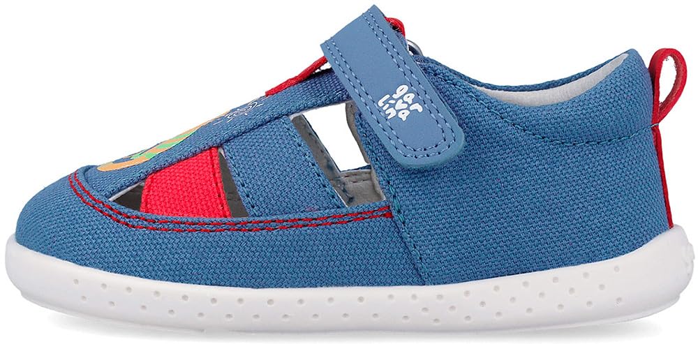 Garvalín Sandalias de Lona con Lagarto Beige Infantil