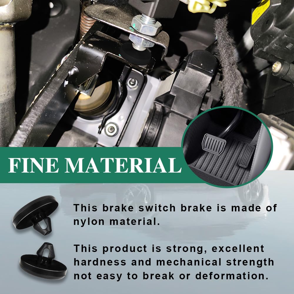 4PCS Brake Switch Stopper Brake Pedal Stop Pad Automotive Clutch Pedal Stop Pad Car Interior Accessories 90541-06036 Auto — view 3